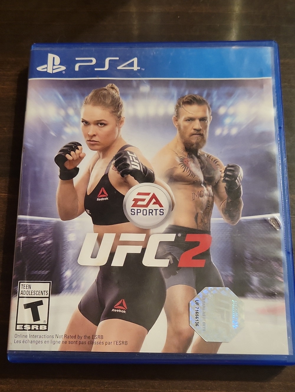 UFC 2 PS4 Game Case with Blue Artwork - UFC